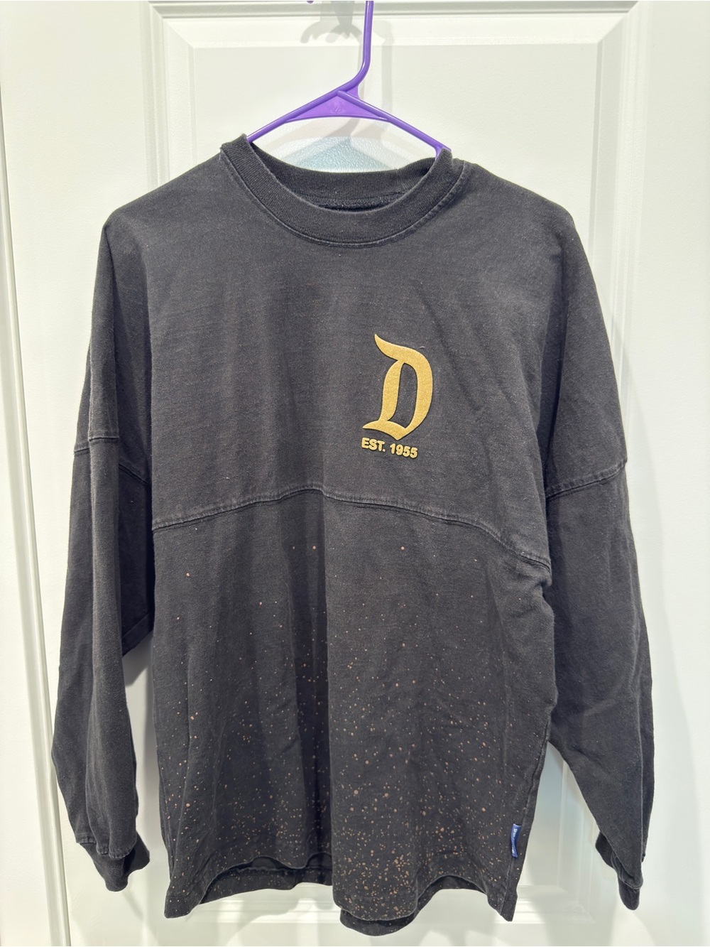 DISNEYLAND UNISEX ADULT SMALL SPIRIT JERSEY (BLACK/BRONZE)